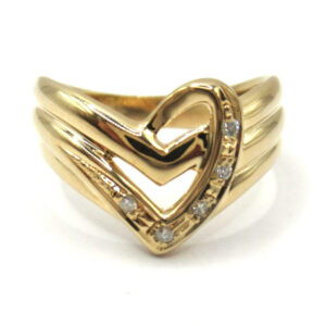 K18ダイヤモンドリング スタイリッシュなデザイン