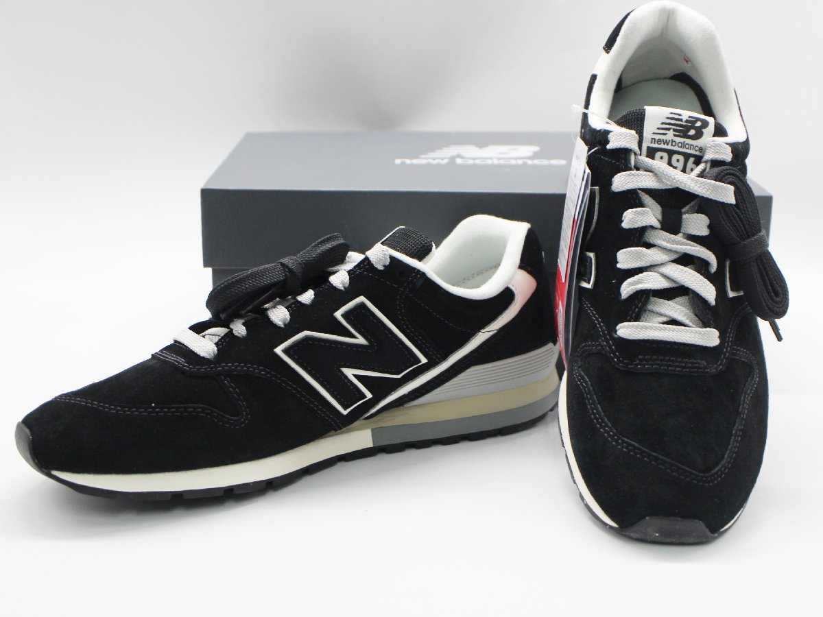 未使用 New Balance ニューバランス CM996EL2 BLACK レザースニーカー