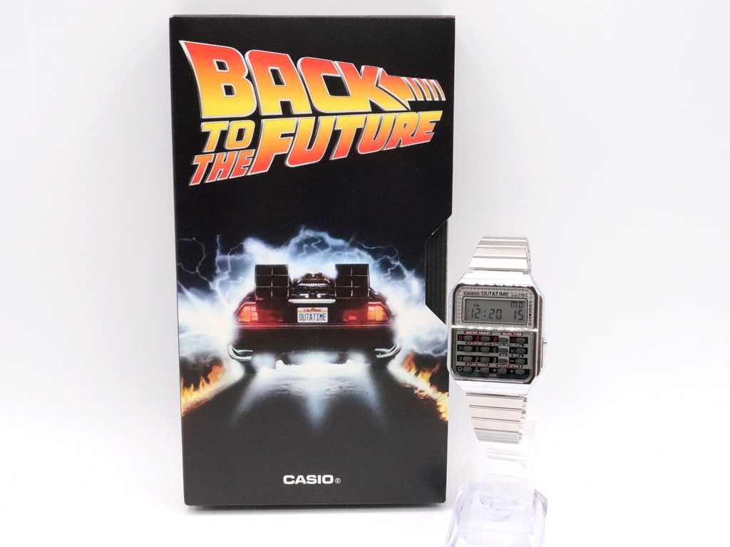 CASIO バックトゥザフューチャー コラボ CASIO CLASSIC x BACK TO THE FUTURE 40周年記念コラボウォッチが国内