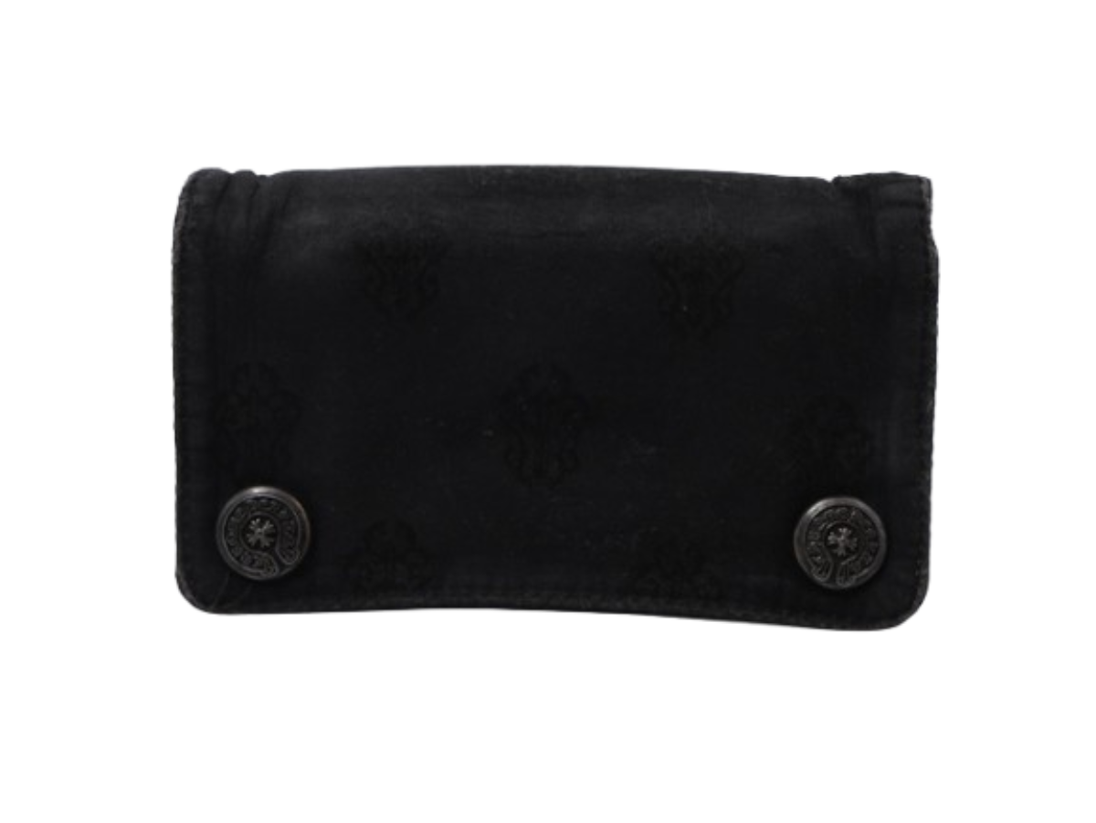 クロムハーツの１ジップホースシューボタンナイロンウォレットの写真