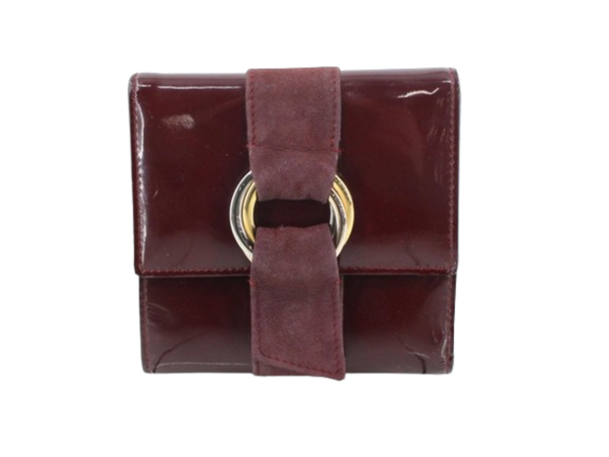 カルティエのトリニティ 三つ折り財布の写真