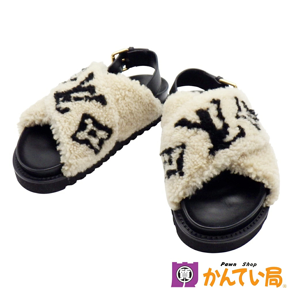 ルイヴィトン パセオライン ムートンサンダル モノグラム ルイヴィトン 1A8QKA パセオライン ボア サンダルの買取価格は