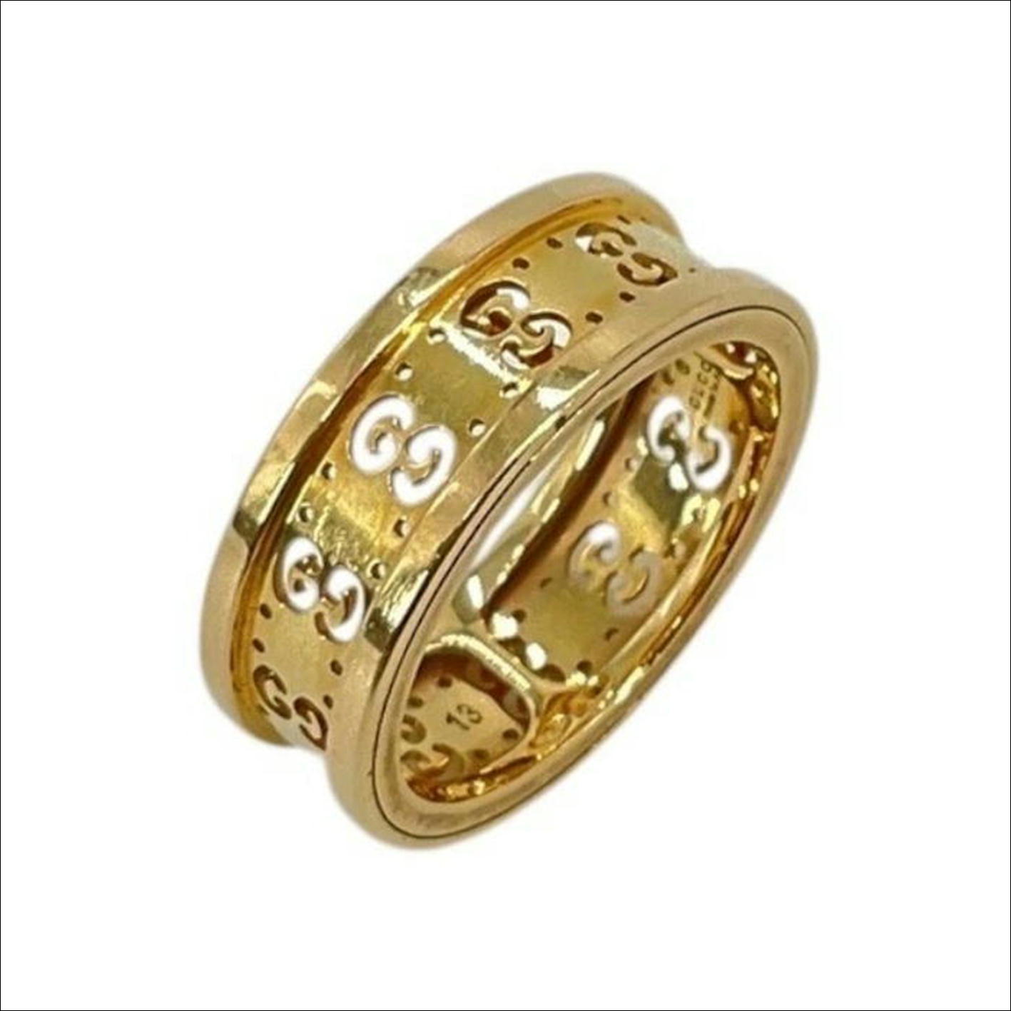 GUCCI グッチ 中古品 USED-B リングアイコントワールスクロールGGロゴ