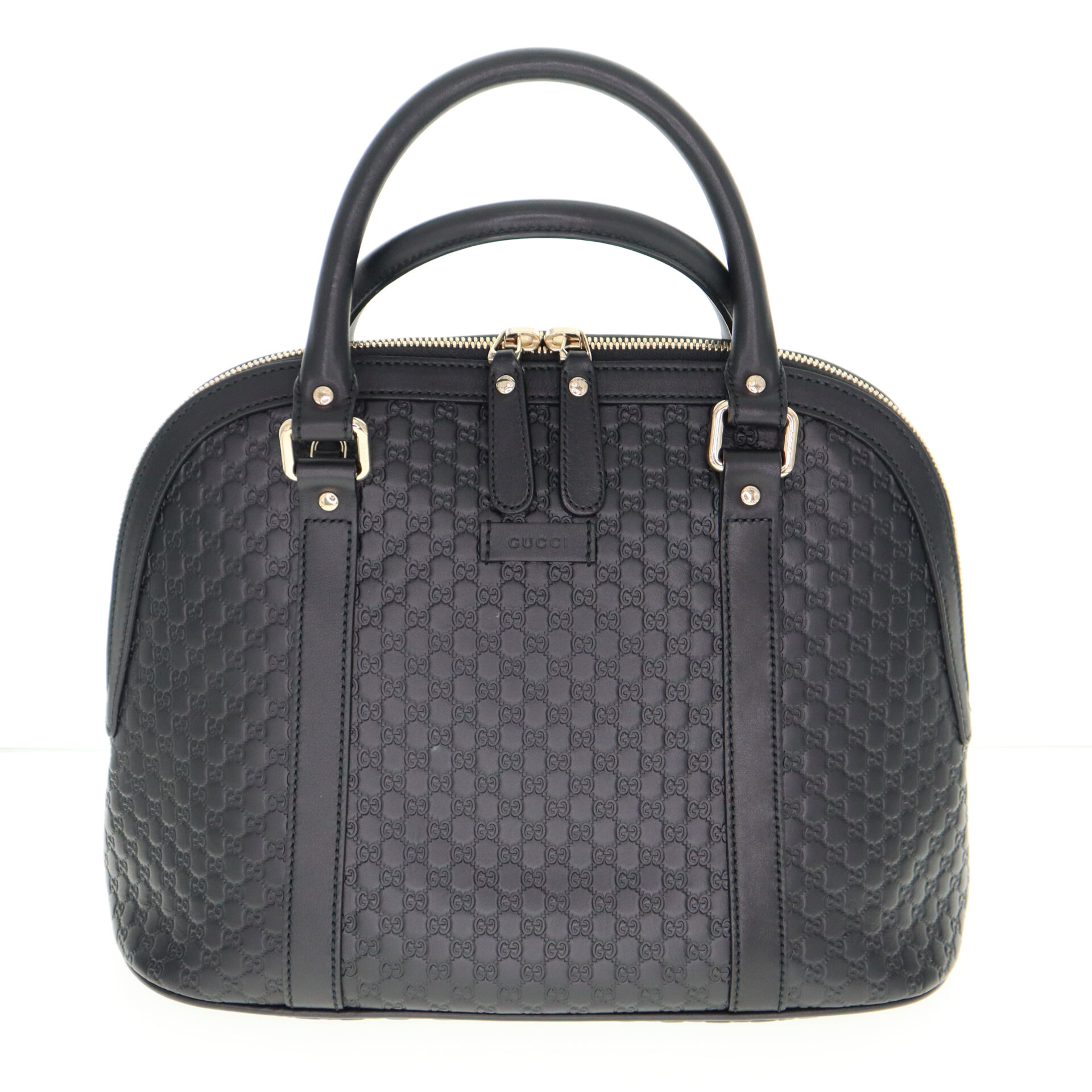 GUCCI　ハンドバッグ　マイクロシマグッチ　レザー　BLK　449663　IKD-479 GUCCI【グッチ】449663 マイクログッチシマ ハンドバッグ の買取価格を