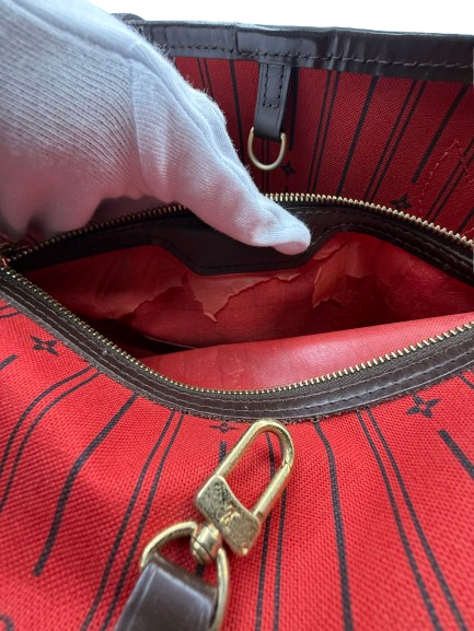 ルイヴィトン N51105 ネヴァーフルMM 旧型 内ポケット剥がれ