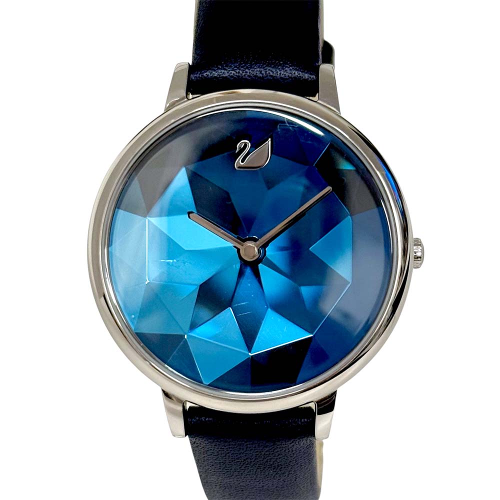 稼働品 SWAROVSKI 腕時計 クリスタル クォーツ ブルー ライトブルー 泉区 スワロフスキー（Swarovski）買取】 5416006 クリスタルレイク