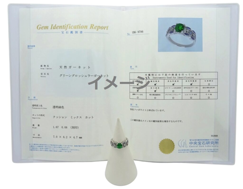 鑑定書イメージ