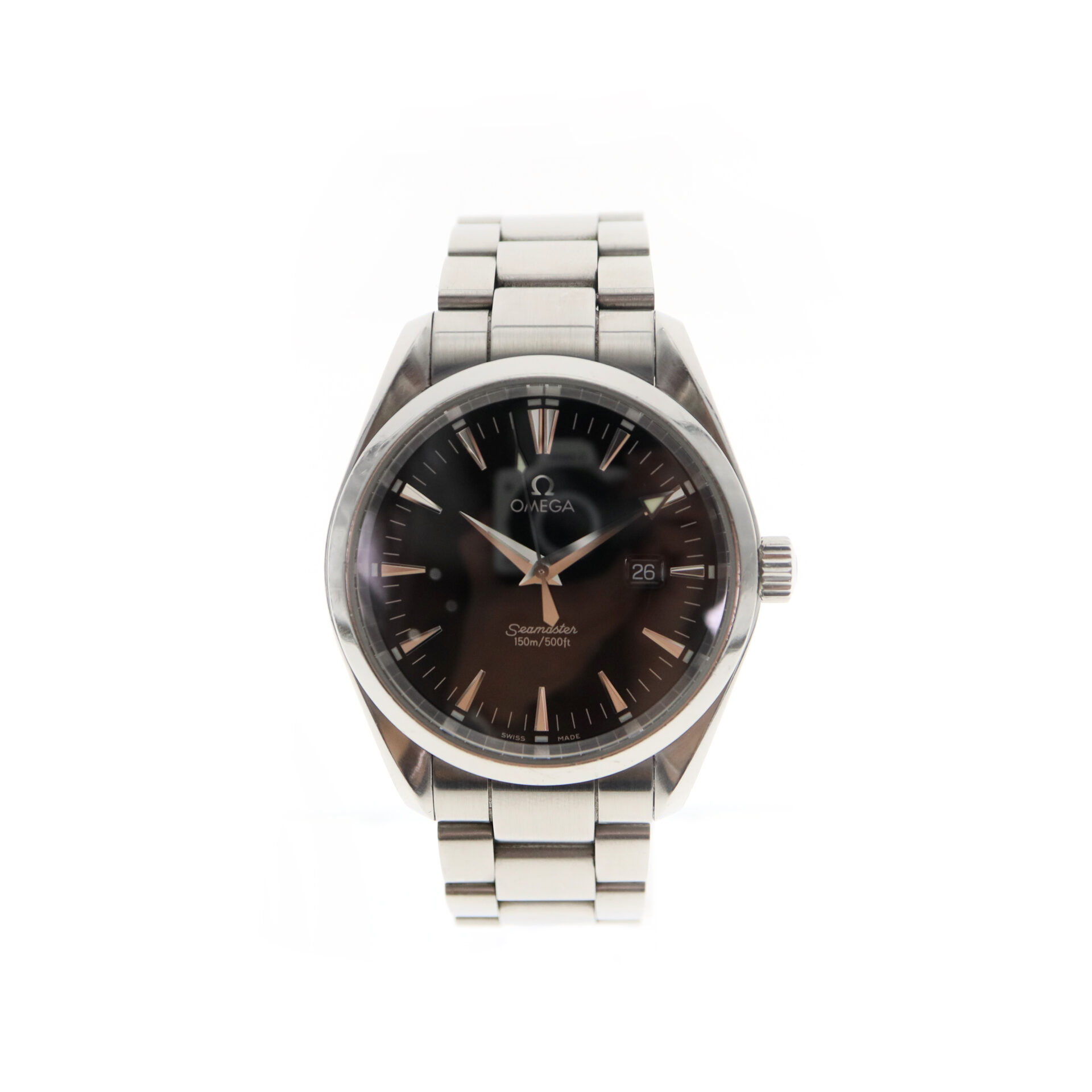 美品 オメガ 2517.50 OMEGA Seamaster Omega - Seamaster Aqua Terra : 2517.50 : SOLD OUT : black dial on