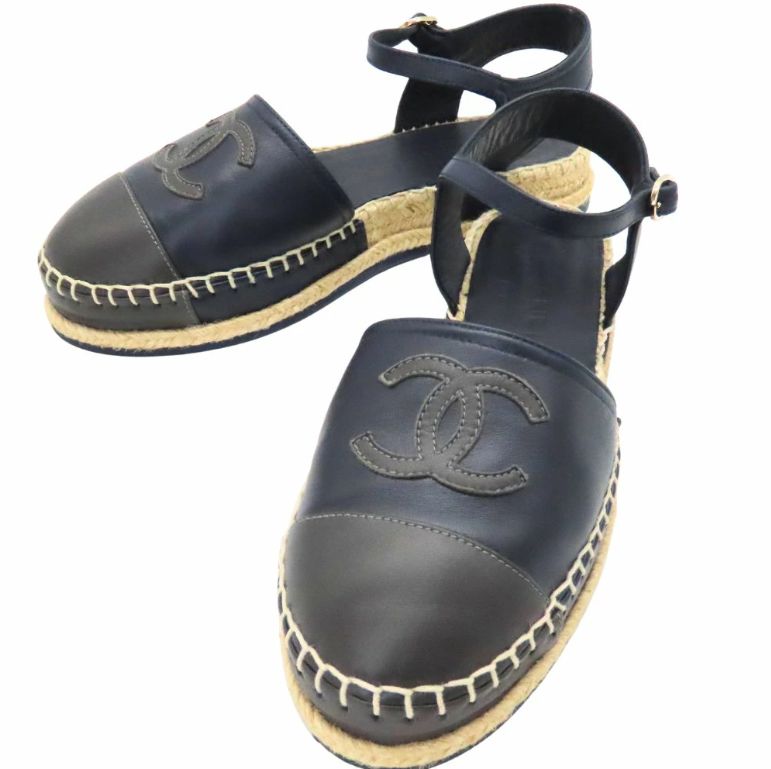 CHANEL【シャネル】エスパドリーユ サンダル ESPADRILLES の買取価格の