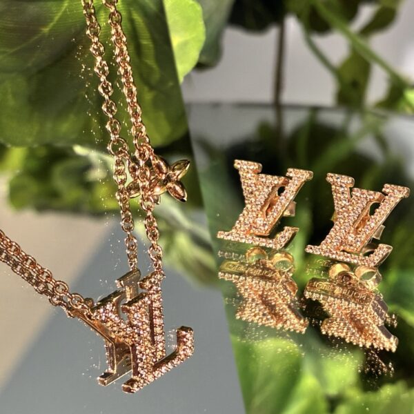 LV M00985 アイコニック ネックレス ＆LV M11986アイコニック ピアス