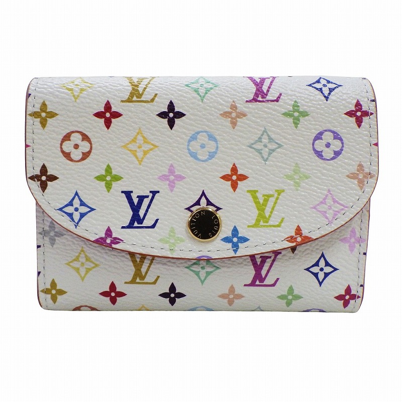 新品未使用　ルイヴィトン　LV×TM ポルトモネロザリ　マルチカラー　村上隆 村上隆マルチカラー財布【ルイヴィトン】 LV×TM ポルトモネ・モザリの
