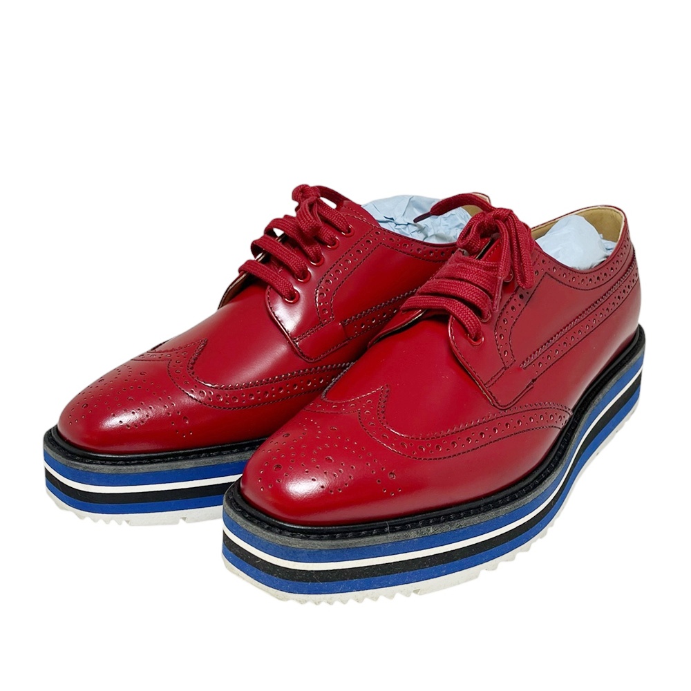買取実績】PRADA【プラダ】ウイングチップ レザー シューズ 靴 ｜かん