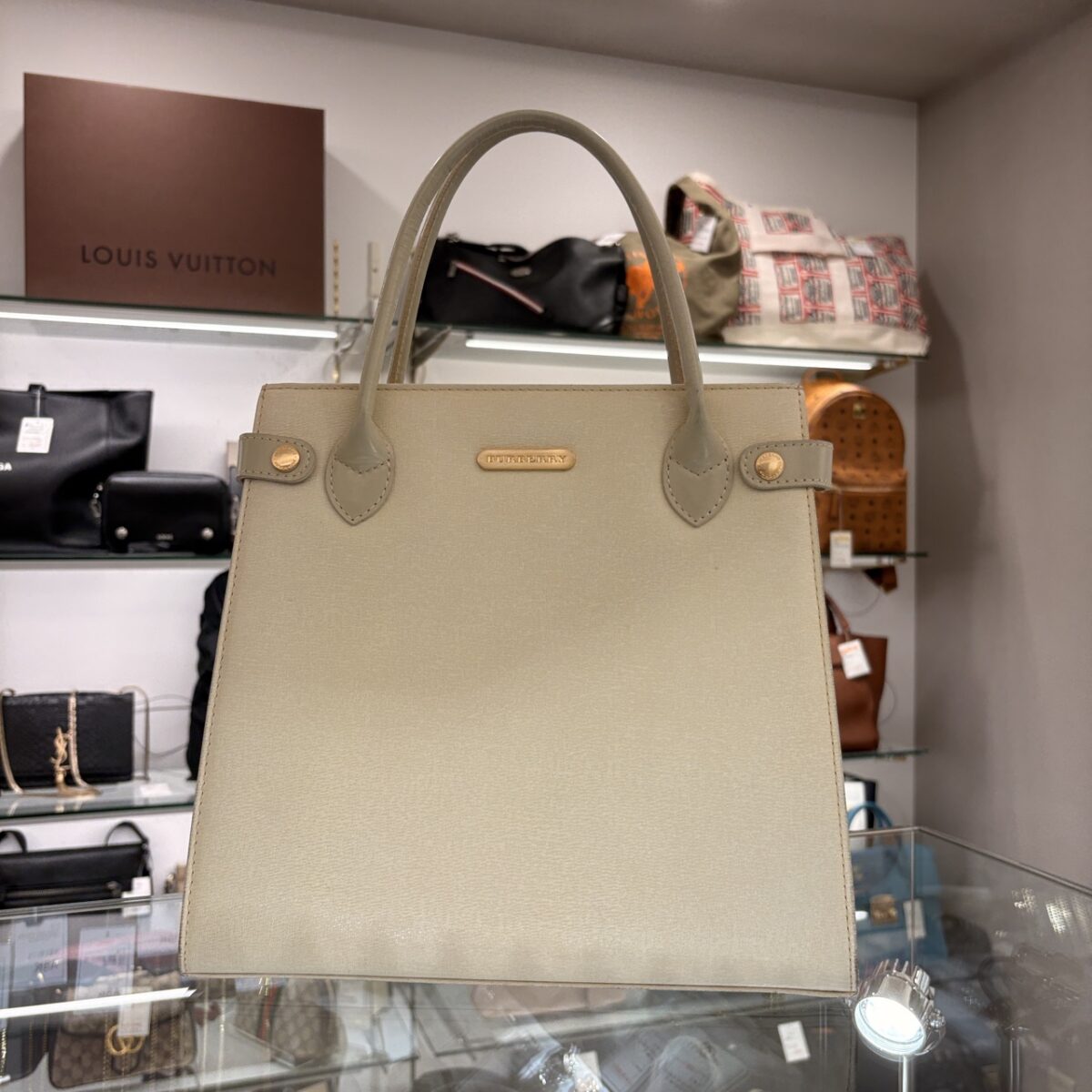 BURBERRY ハンドバック 白