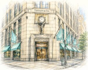 ティファニー店舗外観デッサン