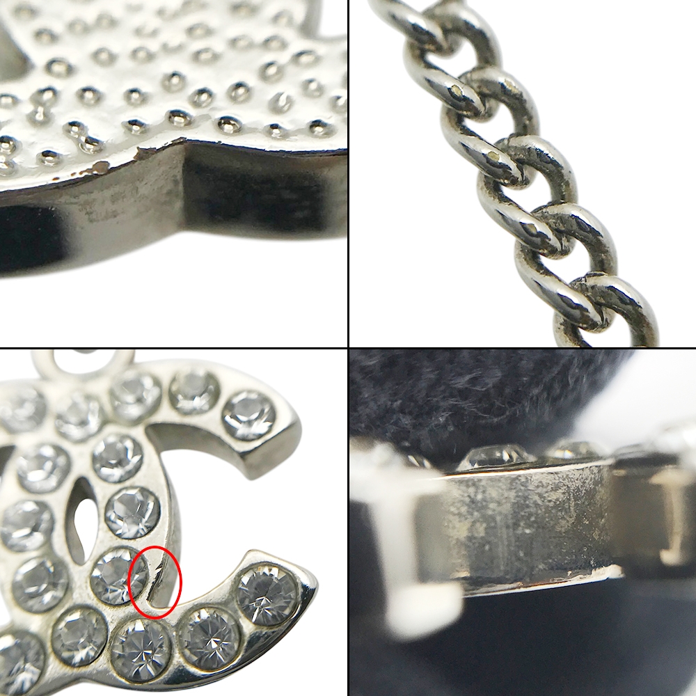 CHANEL(シャネル)ココマークラインストーンネックレス