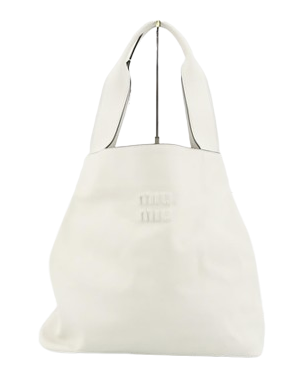 ミュウミュウの5BC119_2DDJ_F0009_V_OLM レザー ホーボーバッグ買取