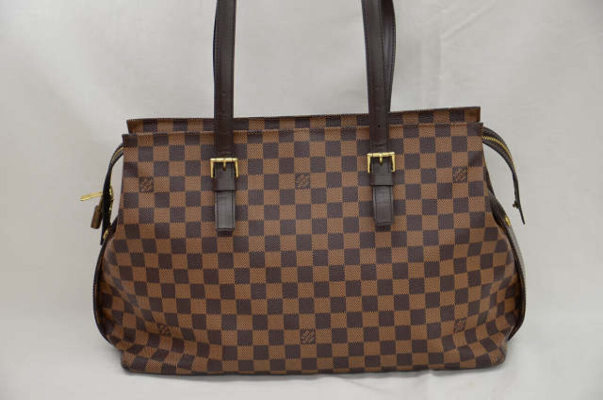 お得最安値■ルイヴィトン LOUIS VUITTON チェルシー ショルダーバッグ ダミエ エベヌ レザー N51119 レディース　保存袋　キー付　正規品■ ショルダーバッグ