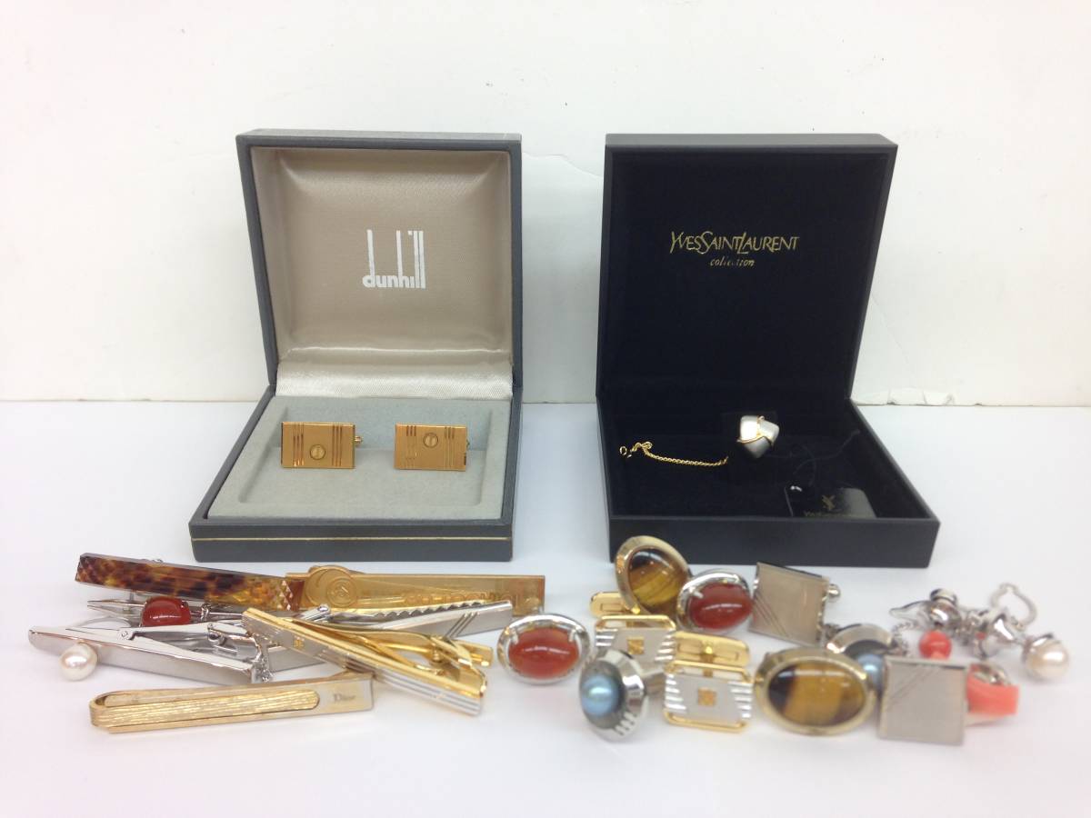 ネクタイピン カフス ダンヒル イヴサンローラン ディオール 他をお