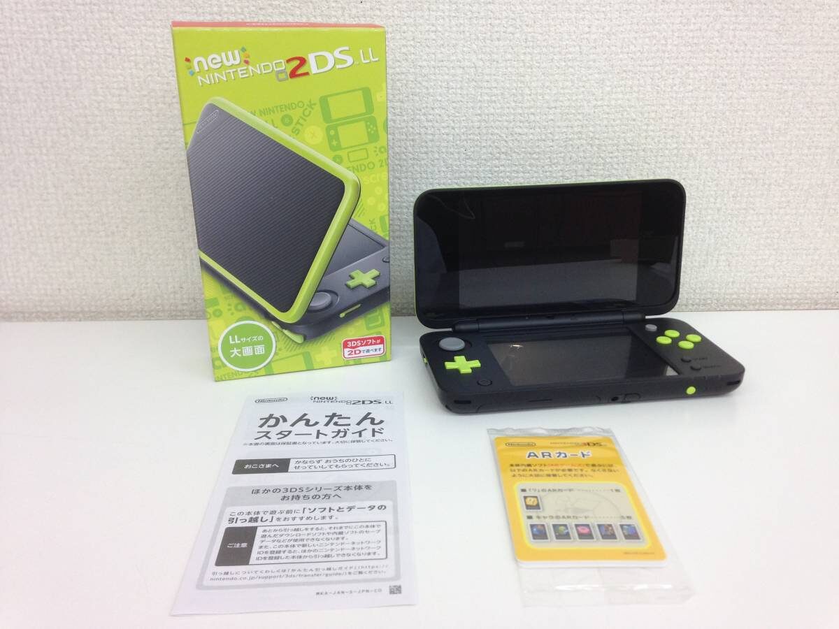 Newニンテンドー2DSLL 任天堂 ゲーム機本体  ブラック×ライムをお買取致しました！指輪やネックレスなどの貴金属類、ブランドバッグや財布だけではありません！おもちゃ、ホビー、ゲーム機などもお買取(かいとり)しております！不要なお品物があればぜひ、質屋かんてい局  ...