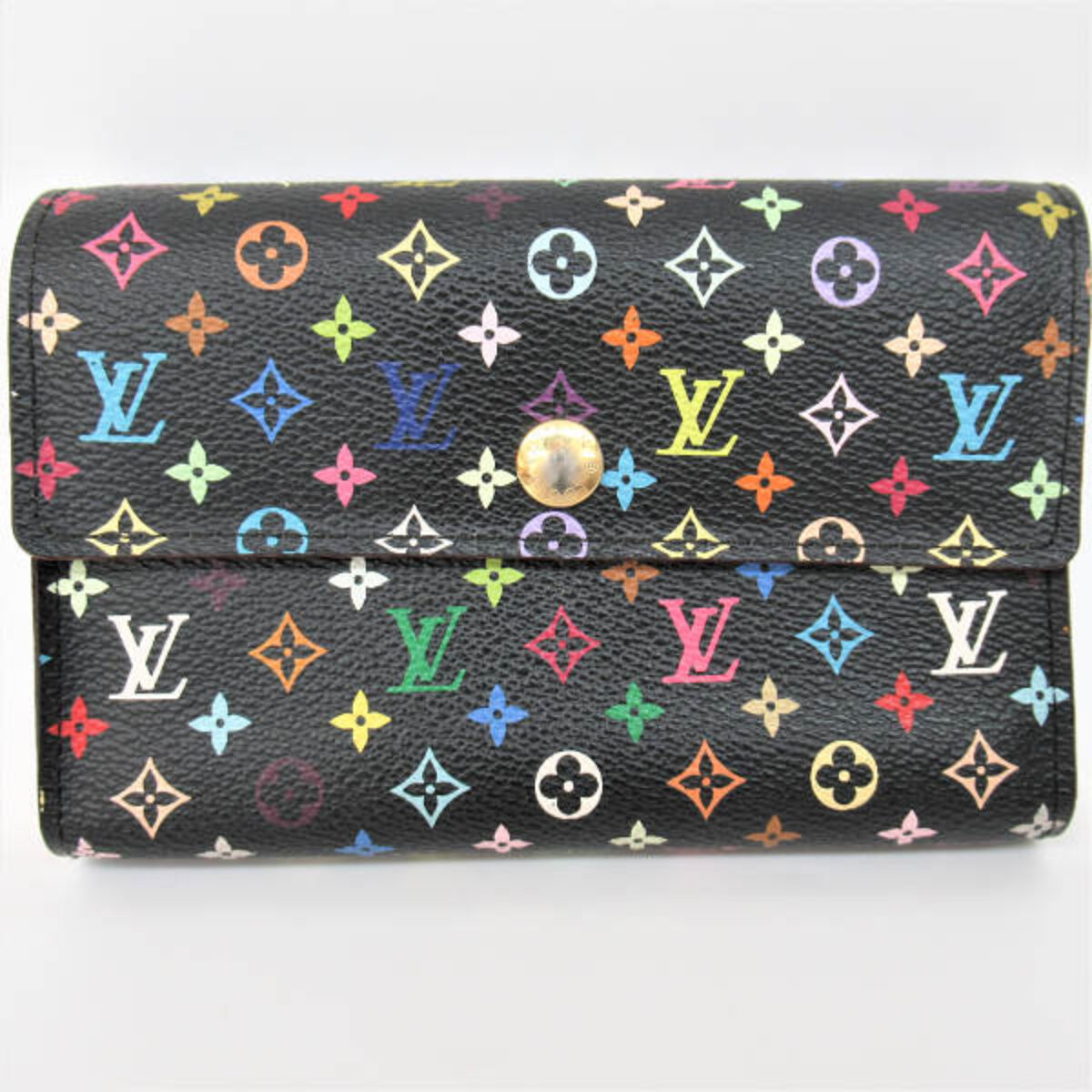 ルイヴィトン Louis Vuitton マルチカラー 三つ折り 財布 - 財布