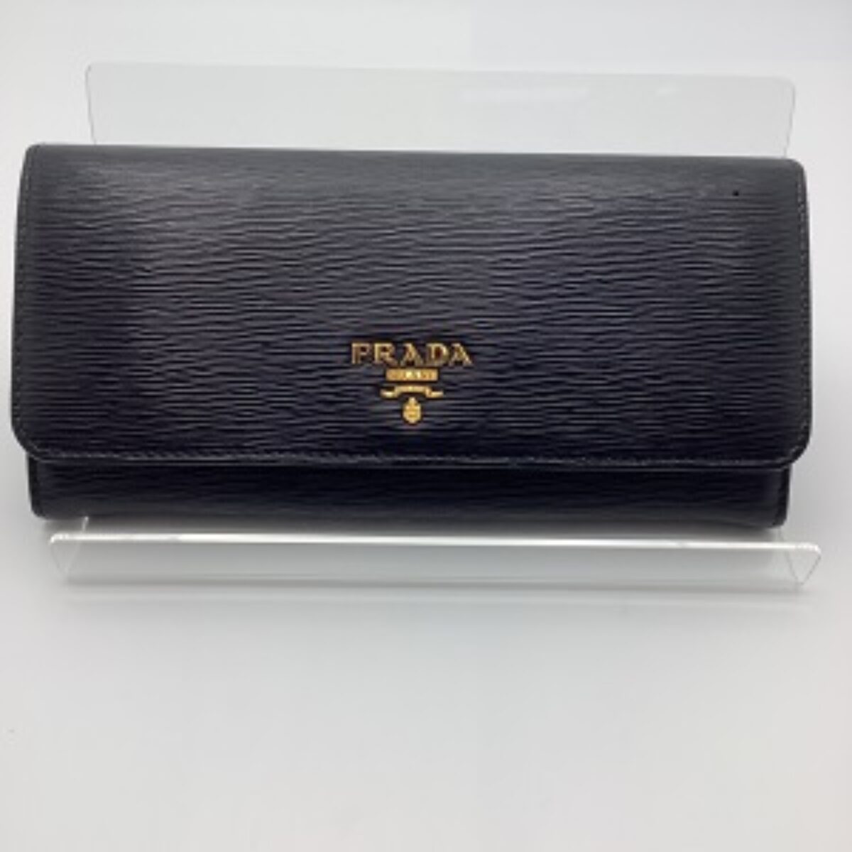 PRADA（プラダ）SAFFIANO METAL 1MH132 ファスナー付き長財布 黒