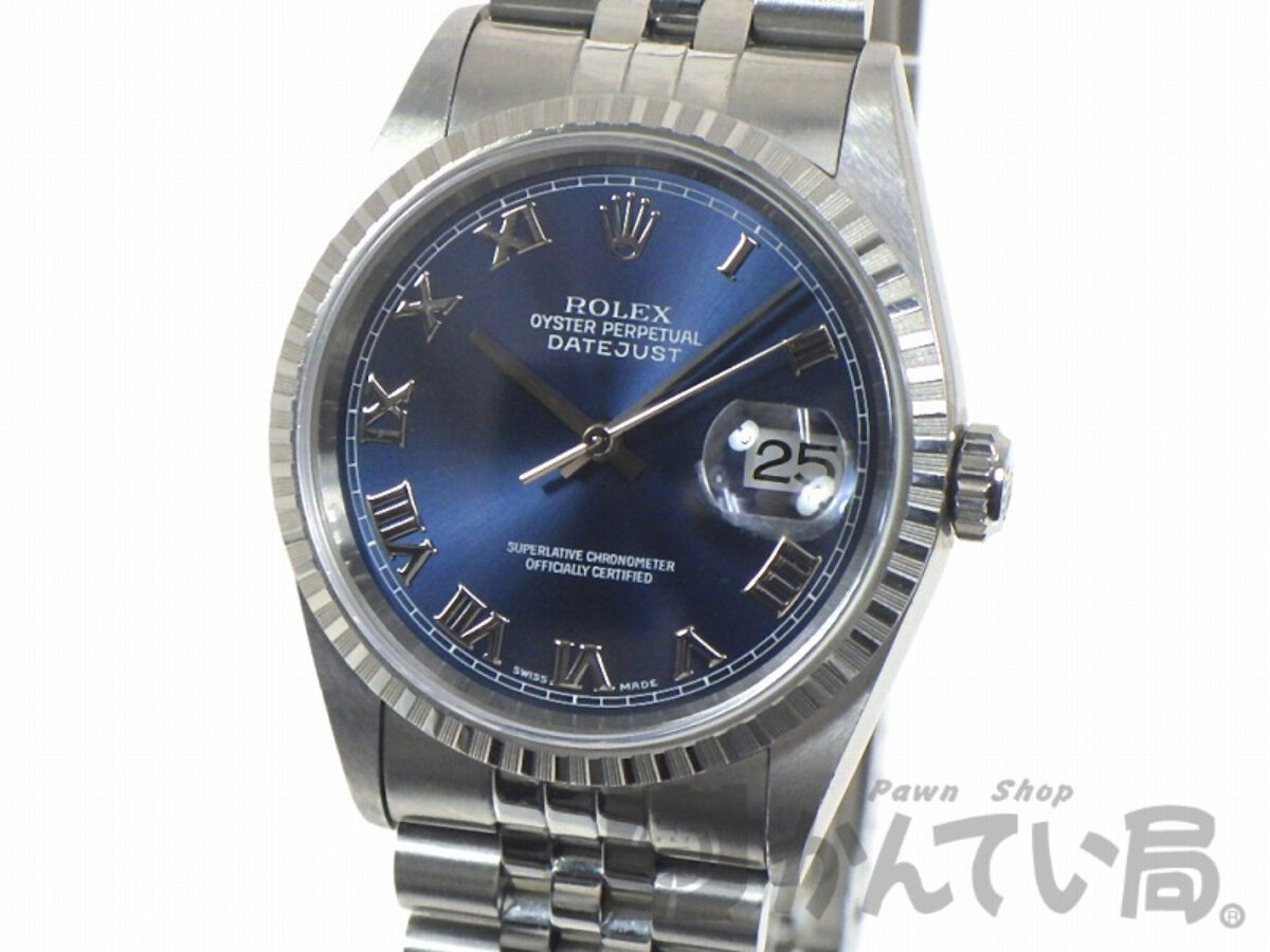 ロレックスデイトジャスト16220 ローマン文字盤 Rolex