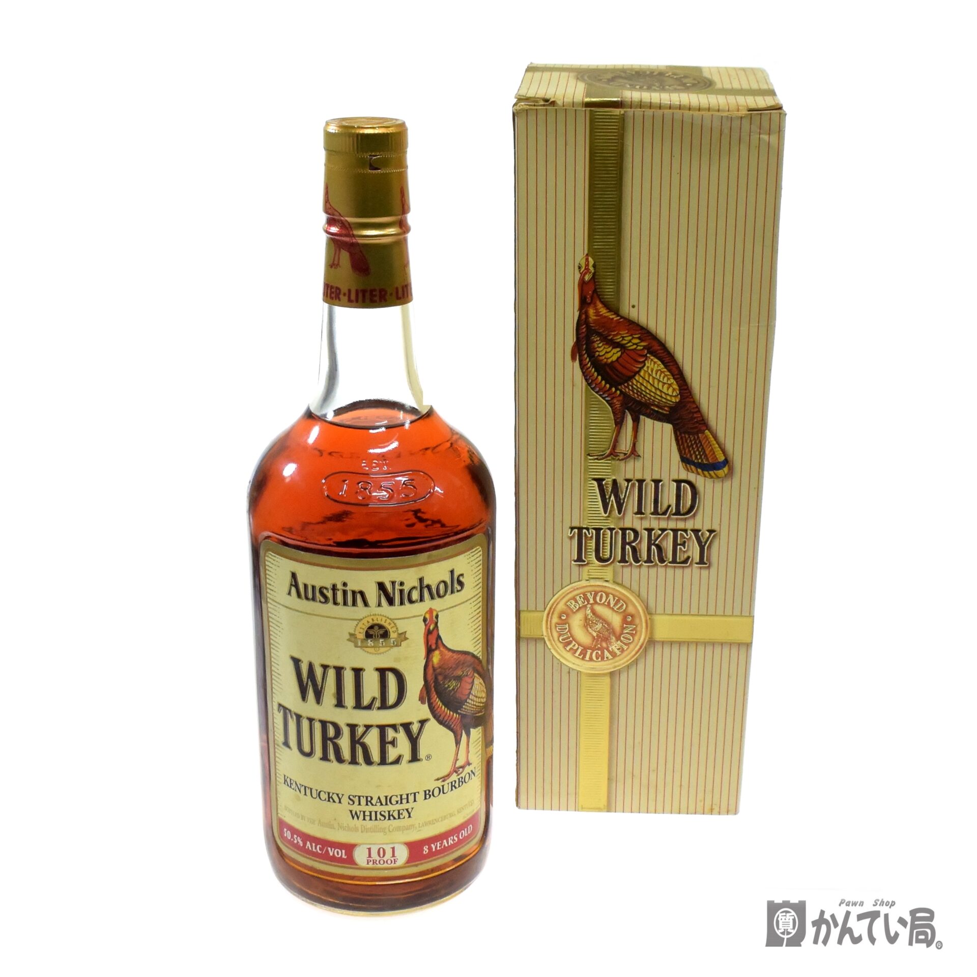 WILD TURKEY 8年 101プルーフ ウイスキー WILD TURKEY 101プルーフ 8年 1000ml 50.5% 箱付き ウイスキー