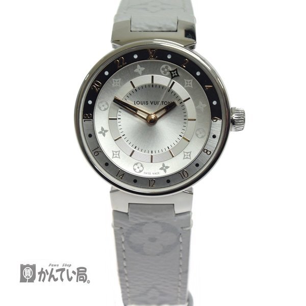 LOUIS VUITTON 時計　Q1E01 LOUIS VUITTON】ルイヴィトン『タンブール モノグラム 8Pダイヤ』Q1E01