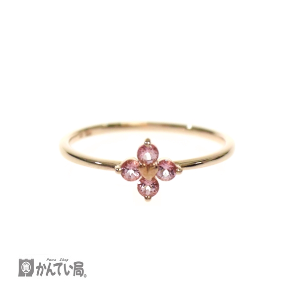 サマンサティアラ クローバーモチーフ ハート K10 リング 指輪