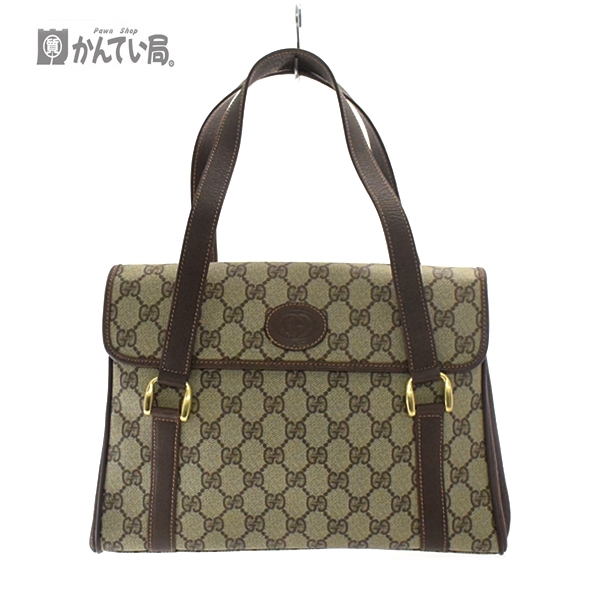 GUCCI オールド グッチ　フェルト カーフ レザー ハンドバッグ GUCCI グッチ ハンドバッグ トートバッグ グッチシマ フラップ 000