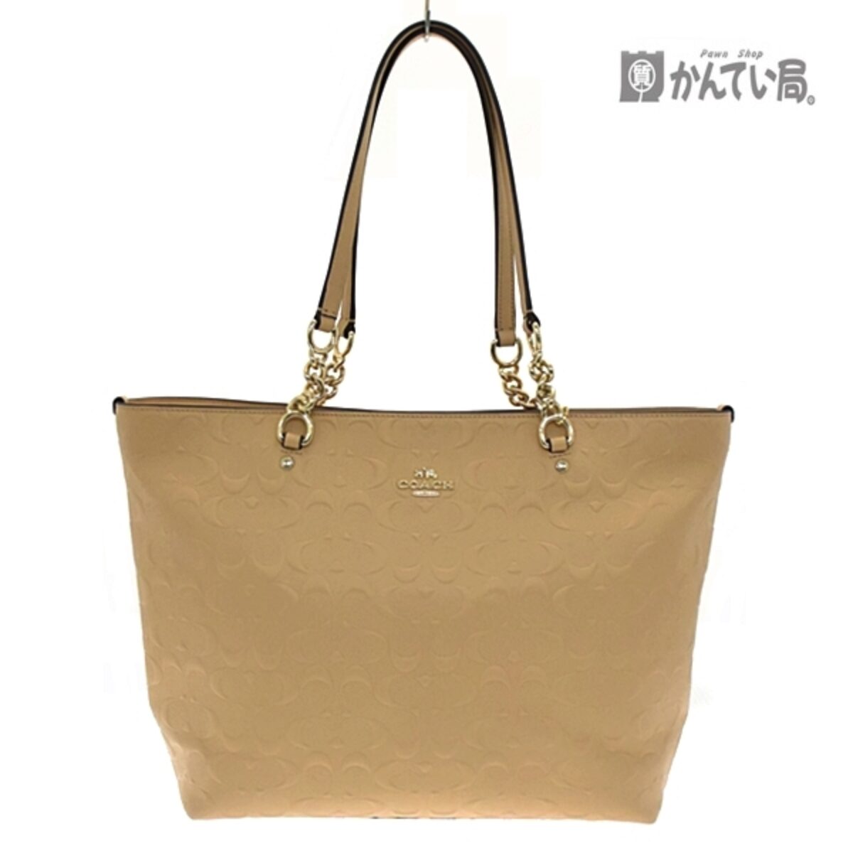 ☆未使用 COACH コーチ デボスドライン トートバッグ 378551