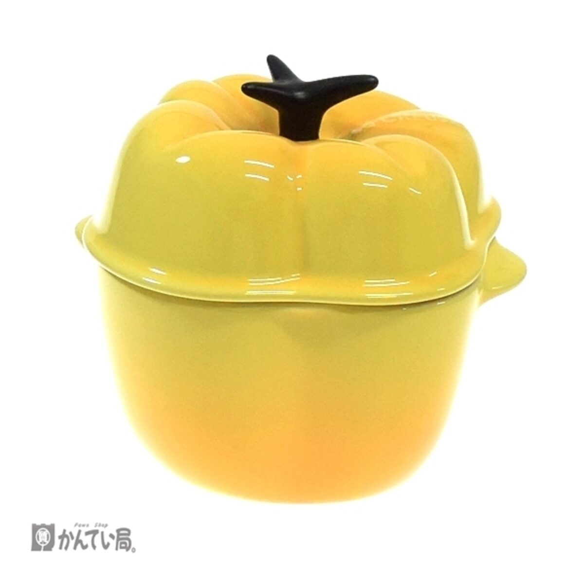 LE CREUSET ルクルーゼ イエローピーマン ベジタブルシリーズ ミニココット 蓋つき容器 野菜 黄色 耐熱容器 両手鍋 キッチン用品  お買取りさせて頂きました。 | 買取実績 | 質屋かんてい局 太宰府店 | 質屋かんてい局