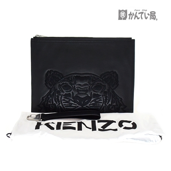 kenzo ストア クラッチバッグ レザー