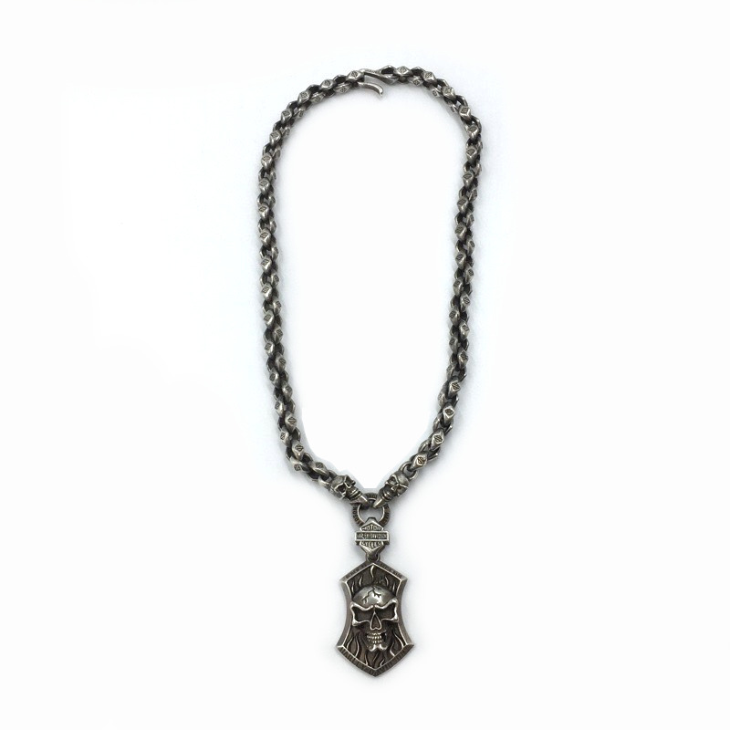 Harley Davidson ハーレーダビッドソン スカルネックレス シルバー925