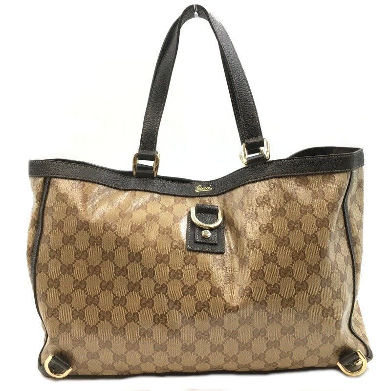 GUCCI グッチ 293580 アビーGGクリスタルトートバッグ PVCコーティング