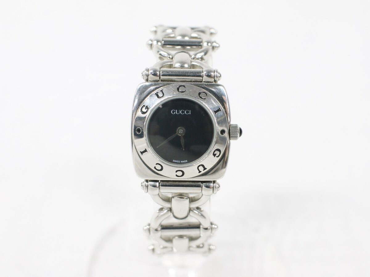 GUCCI 6400L スクエア 黒文字盤 レディース 腕時計を熊本市北区
