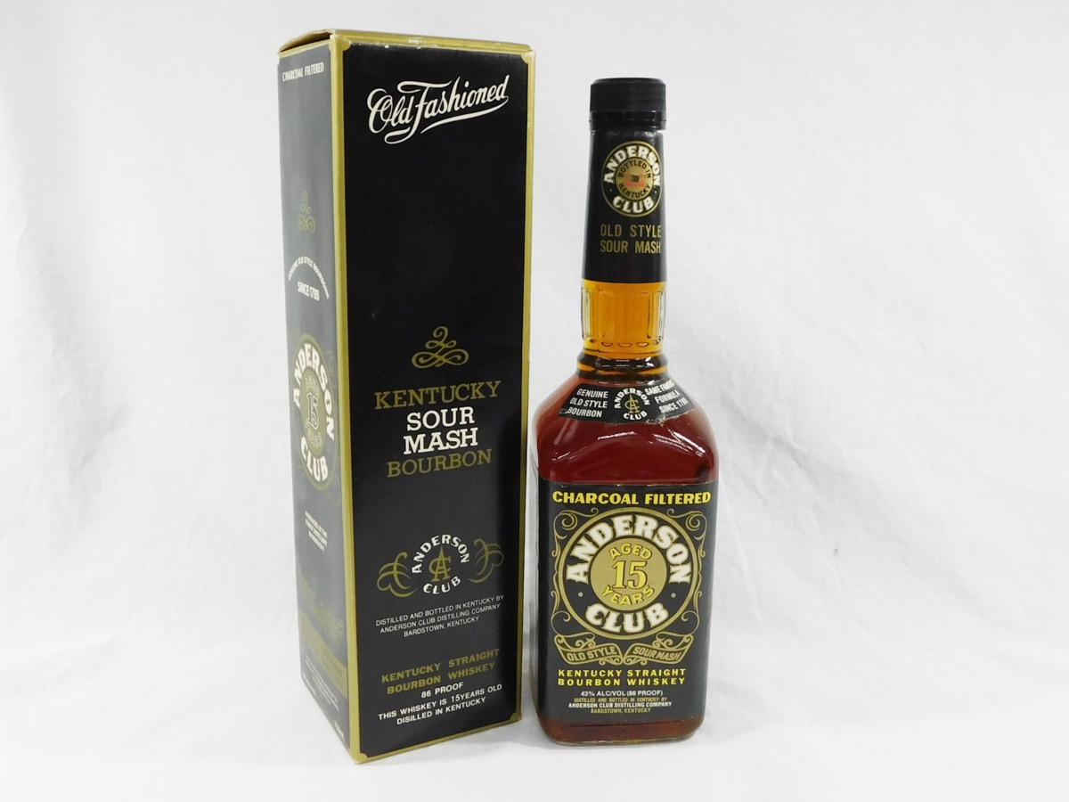 未開栓 ANDERSON CLUB アンダーソンクラブ バーボンウイスキー 15年 43