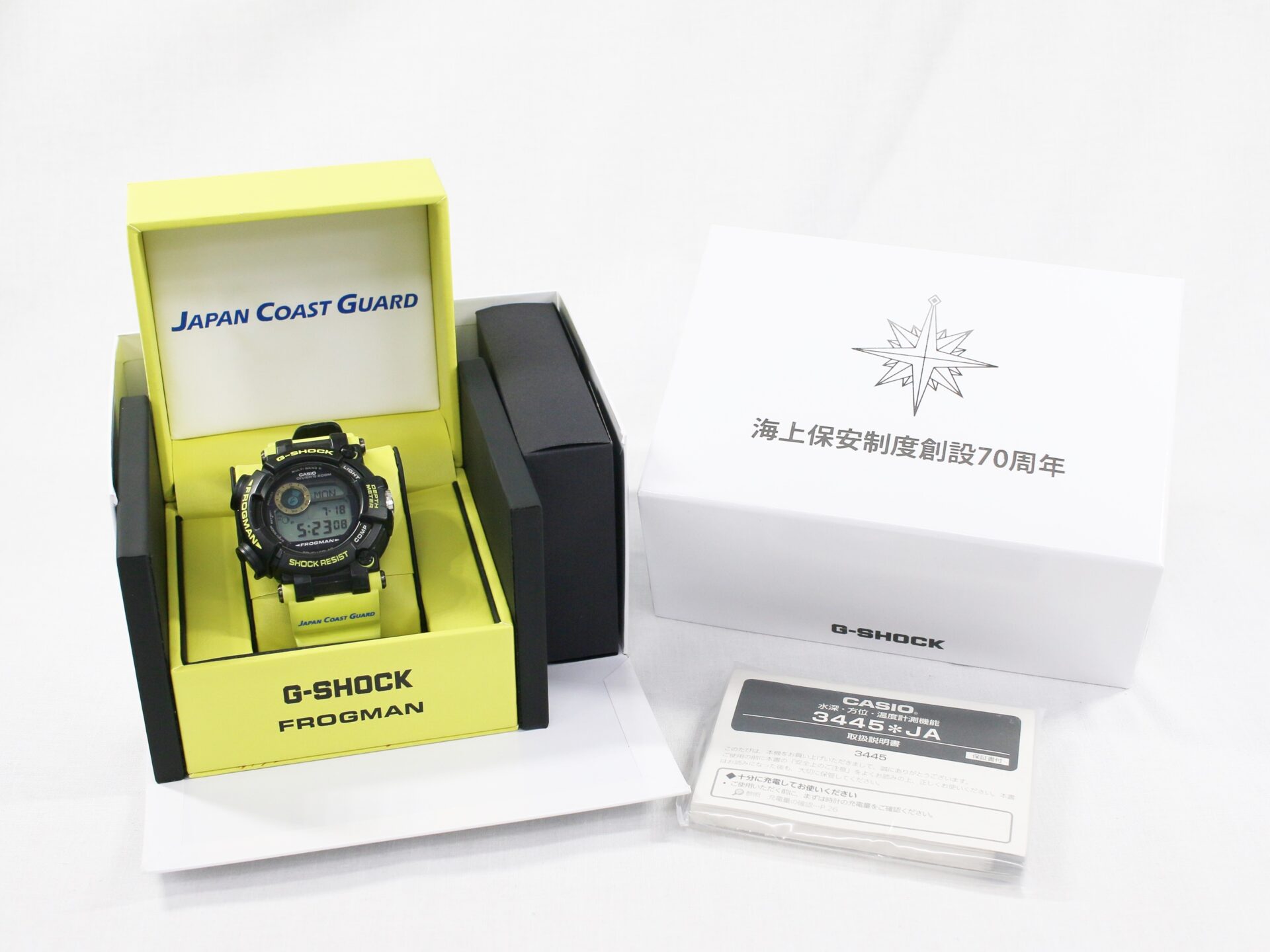 中古品 CASIO G-SHOCK フロッグマン GWF-D1000JCG-9JR 海上保安制度