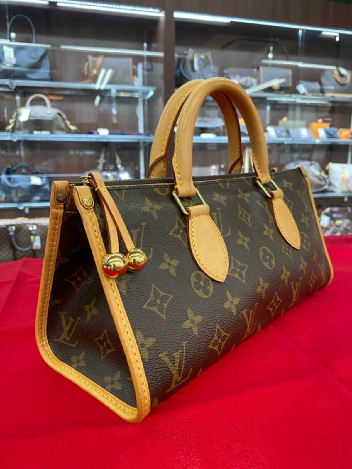 Louis Vuitton Handbag Monogram Popincourt Brown Canvas Women's M40009  Auction