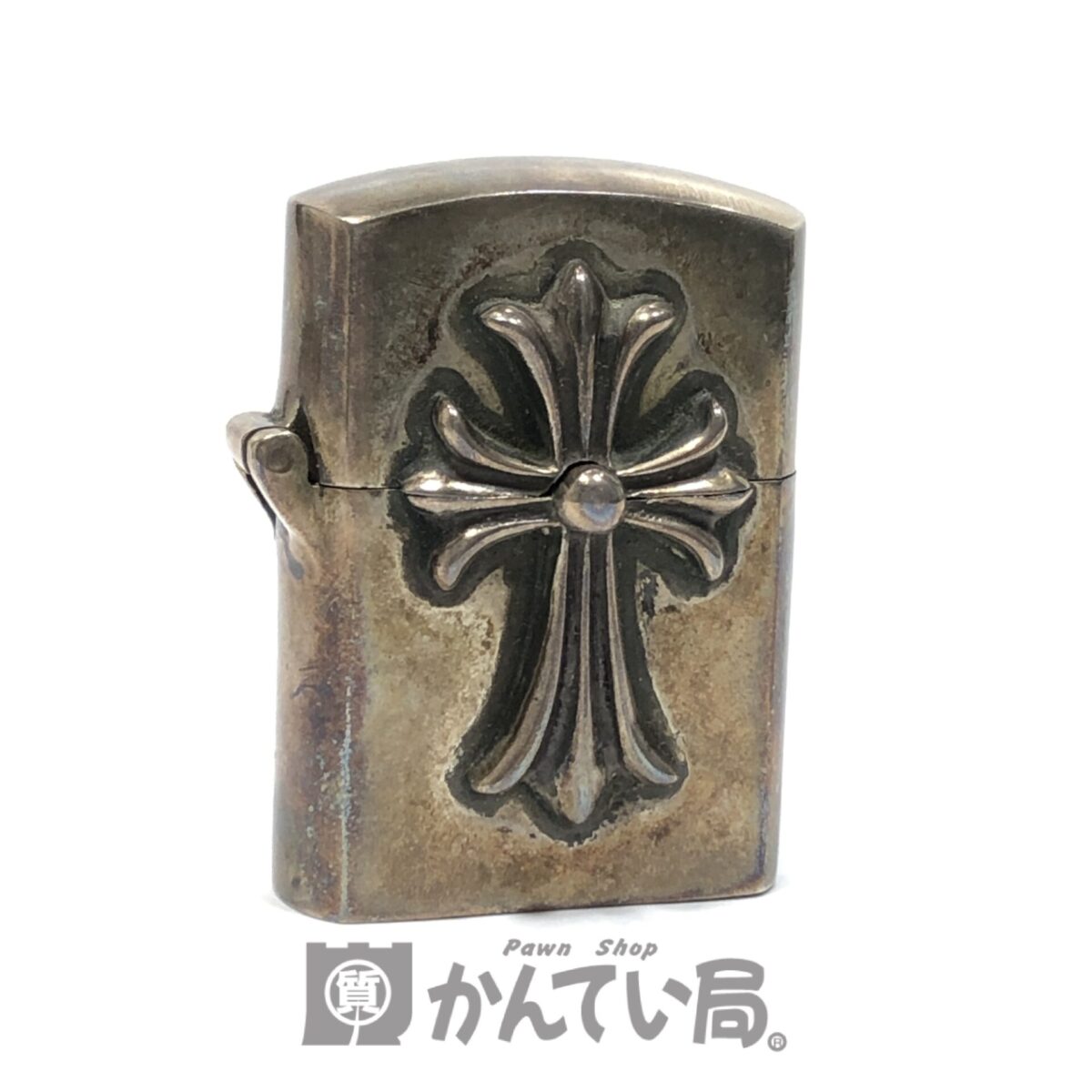 CHROME HEARTS クロムハーツ ZIPPO ジッポ ライターをレザーポーチ付き