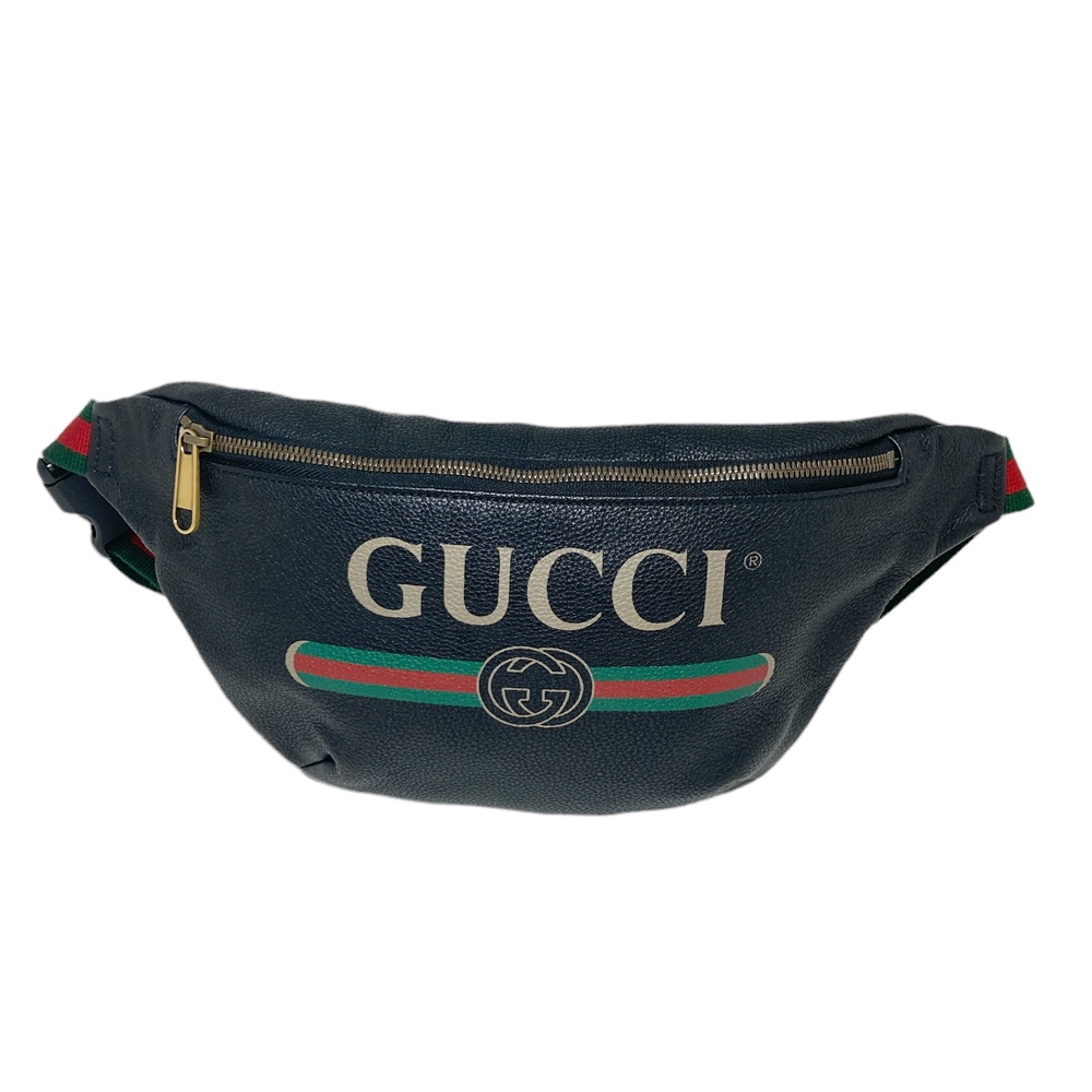 美品GUCCI (グッチ) ロゴプリント　ウエストバッグ ボディバッグ グッチ】GUCCIの、『530412 ロゴプリント ウエストバッグ』をお買取り