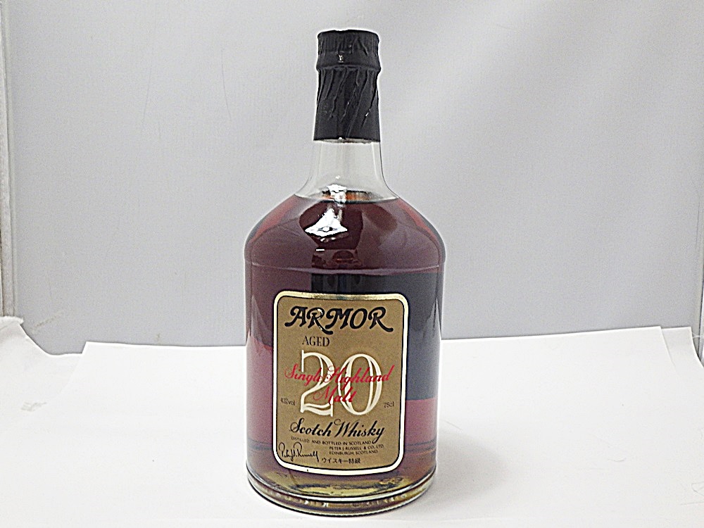 古酒 ARMOR アーマー 20年 シングルモルト スコッチウイスキー 750ml ...