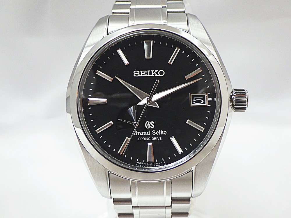 【セイコー 買取 かんてい局金沢バイパス店】 SEIKO Grand Seiko グランド セイコー SBGA003 スプリングドライブ メンズ  自動巻き 黒文字盤 シースルーバック パワーリザーブ 腕時計 買取しました！ 《喜平買取強化中！質屋かんてい局金沢バイパス店 ...