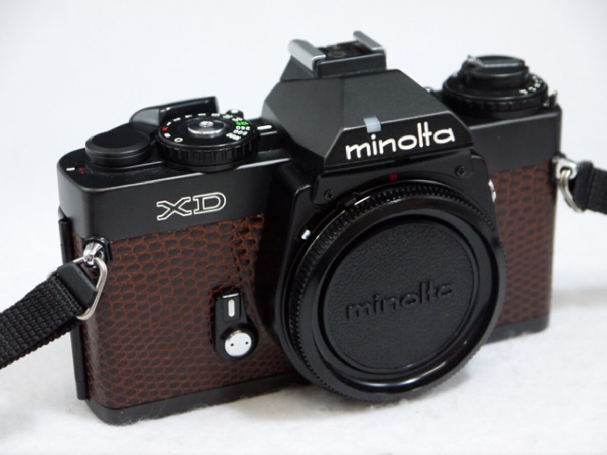 カメラ【MINOLTA フィルムカメラ XD 50mm トカゲ革ボディ】刈谷市の