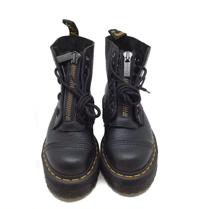 【美品】 ドクターマーチン SINCLAIR UK3 ブーツ シボ革 ブラック Dr.Martens ドクターマーチン シンクレア SINCLAIR レディース ブーツ