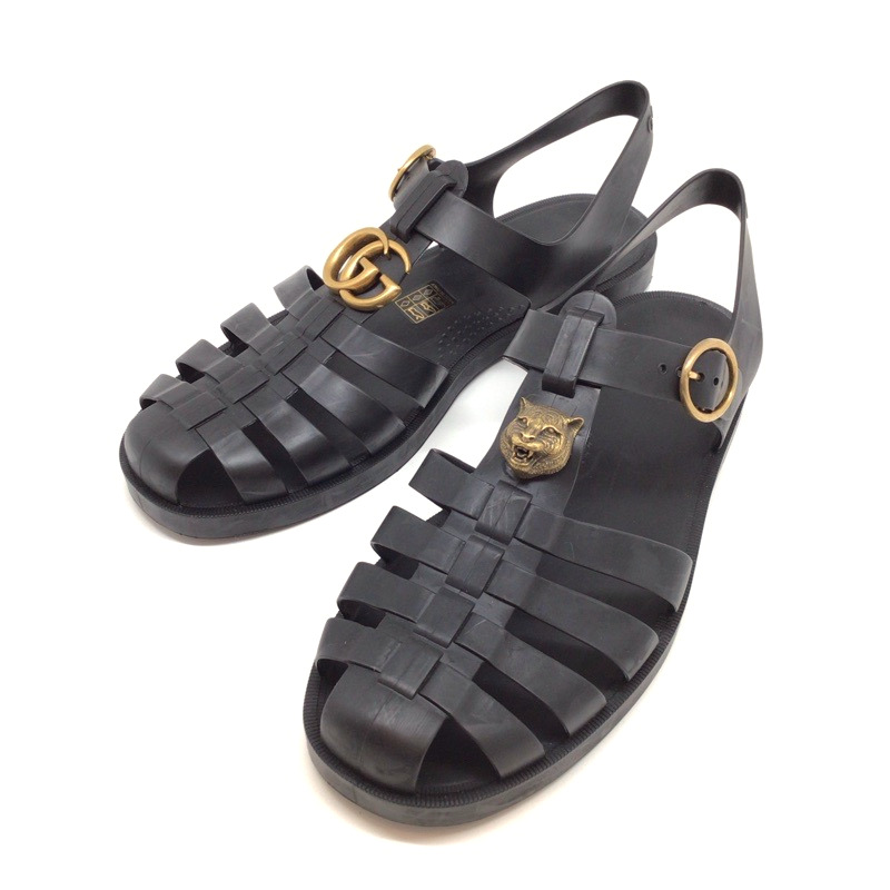 GUCCI グッチ メタリックストラップサンダル GUCCI 【グッチ】 46346 ラバーバックル ストラップサンダル | 買取