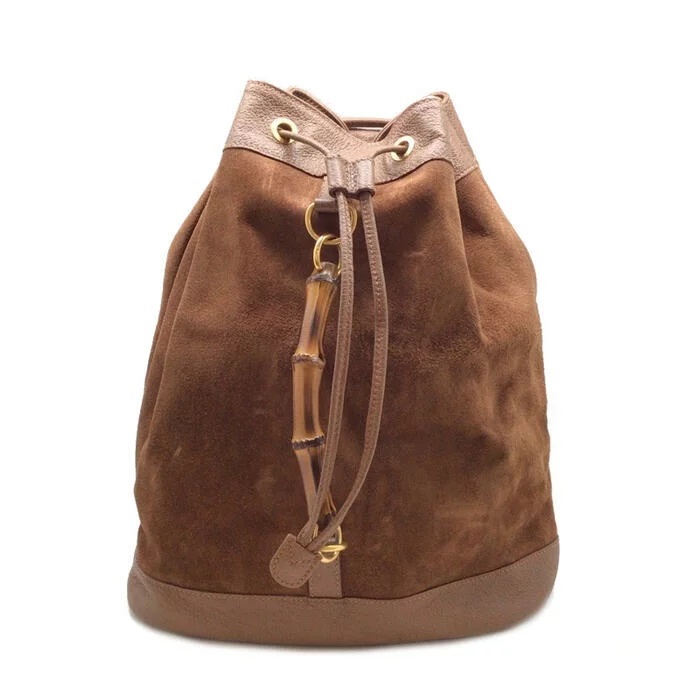 GUCCI 【グッチ】 003.2855.0043.0 バンブー バックパック スエード