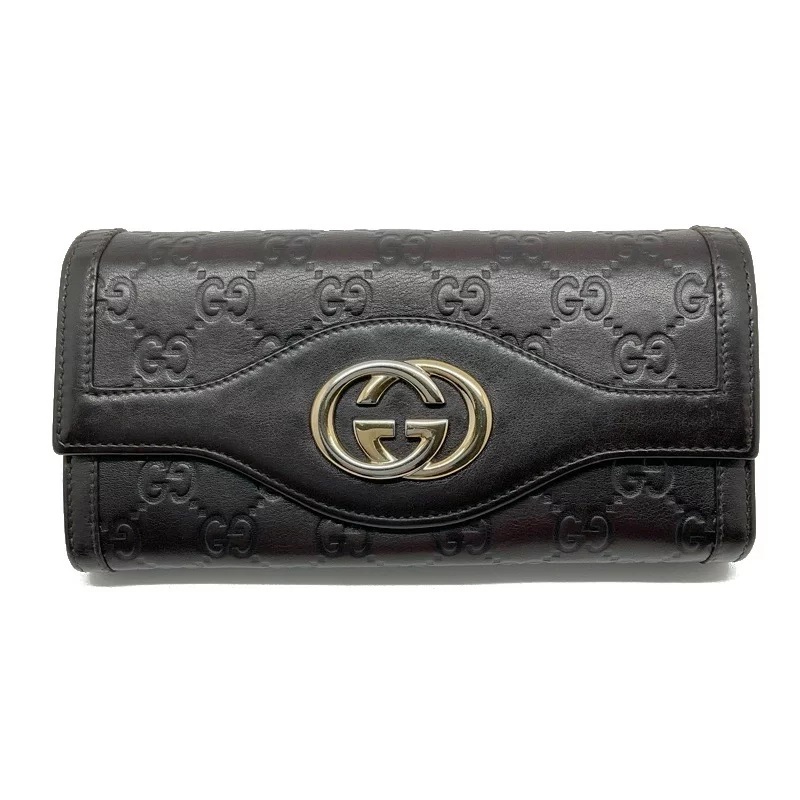 GUCCI グッチ 282431・2067 グッチシマ 二つ折り長財布 レザー | 買取