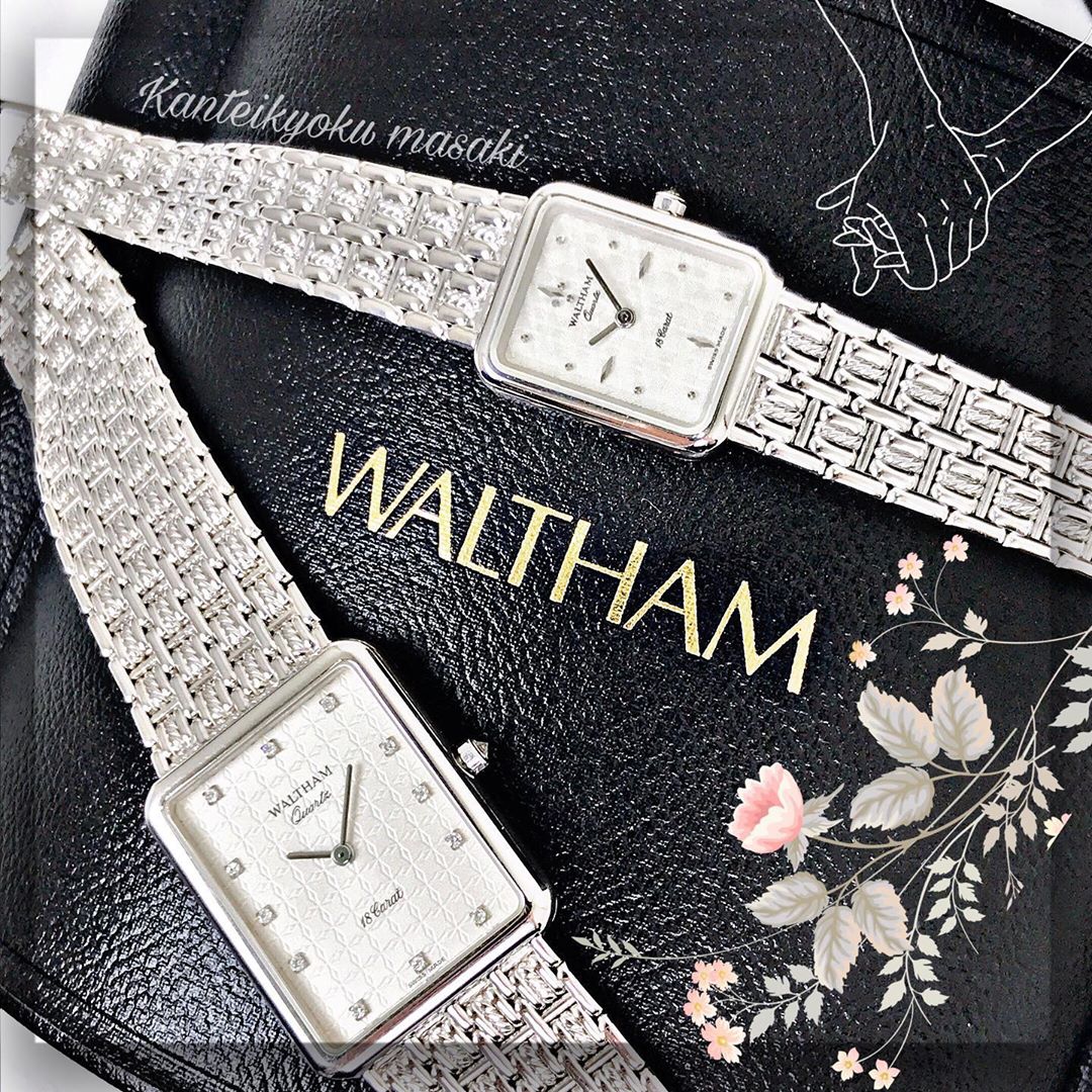 Waltham 18carat時計アンティークウォルサム