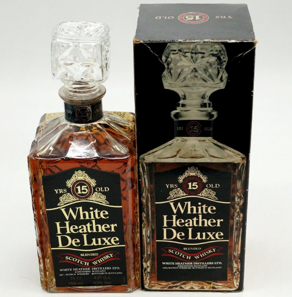 未開栓】White Heather De Luxe ホワイトヘザー ウイスキー 15年 750ml